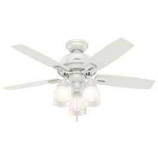 Also available with a light as a capri combi. Hunter Donegan 44 In Led 3 Light Indoor Fresh White Ceiling Fan 52229 The Home Depot White Ceiling Fan Ceiling Fan Ceiling Fan With Light