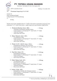 Check spelling or type a new query. Lowongan Pt Yepeka Usaha Mandiri Cpns Lowongan Kerja Bumn