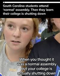 Two Limestone University students captured their reaction in the moment  their school announced it would be shutting down. The South Carolina-based  liberal arts university needs to raise $6 million. Otherwise, it may