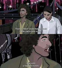 Waking Life 2001 Movie Quotes Film Stills Movies It seems to come out of a striving and a frustration. waking life 2001 movie quotes film