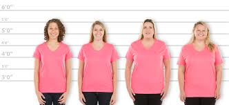 Customink Com Sizing Line Up For Hanes Womens 100 Cotton V