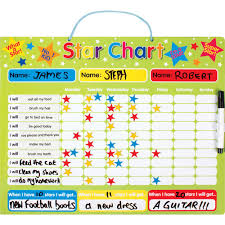 Star Reward Chart Star Chart For Kids Toddler Reward