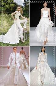 Vestiti da sposa unici, come unica è la storia d'amore che aiutano a raccontare. Sposa In Pantaloni Sposa Non Convenzionale Le Proposte Degli Stilisti Abiti Da Sposa Abiti Da Sposa Hippie Abiti