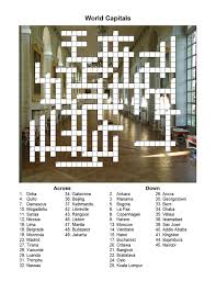 Now, all in one place: World Capitals Crossword Puzzle