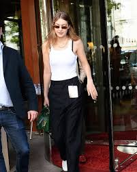 Gigi Hadid is making the visible bra strap cool again | Vogue India