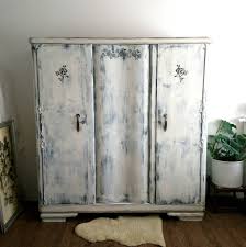 Nur dekorationszwecken dienten und nicht bestandteil Shabby Chic Kleiderschrank Holz Schrank Vintage Weiss Grau Etsy Locker Storage Furniture Cupboard