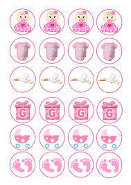 1 99 Gbp 24 Edible Cake Toppers Decorations Baby Girl Shower Nd4 It S A Girl Ebay Home Garden In 2022 Baby Shower Cupcake Toppers Baby Shower Labels Girl Shower