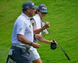 Lee westwood has a chance to become the oldest winner of the game's oldest major in the modern era (old tom morris was a couple weeks older when he won in 1867) this week. Lee Westwood Gets Stunning Girlfriend Helen Storey To Caddie For Him At Nedbank Golf Challenge In Sun City