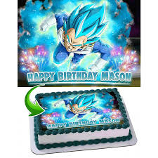 Dragon ball z games fan? Dragon Ball Super Vegeta Anime Dragon Ball Z Super Saiyan Edible Cake Topper