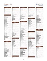 Grocery List Template For The Ios Numbers App From Vertex42 Com Grocery List Template Spreadsheet Template Templates