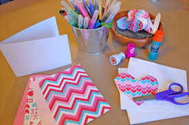 You dont need to have been crafting for a long, long time to m. Diy Valentine S Day Card Making Table Catch My Party