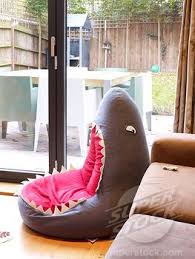 Shark Beanbag Chair My Future Apartment S Gonna Look Ridiculous Between This And The T Rex Stuff I Want To Decorate It Bean Bag Chair Shark Room Shark Bedroom