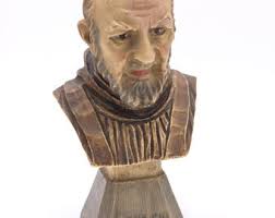 St Pio Marble Powder Statue: 12 Inch Catholic Home Altar Decor