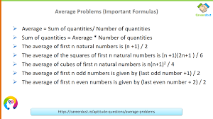 Average Problems Important Formulas This Or That Questions Natural Number Problem