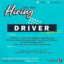 Lamar online lowongan kerja driver terbaru 2021 hanya di jobs.id. Loker Driver Sim A Jakarta Timur Lokercumacuma