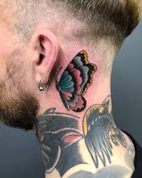 The small, stunning tattoo is best suited for those who have short hair. 100 Beautiful Butterfly Tattoo Designs In 2020