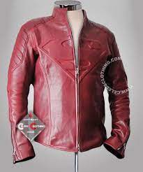 Online Buy Red Superman Smallville Leather Jacket Cosplay In Low Price Also Buy Online Tom Welling Clark Leather Jacket Leather Jacket Men Real Leather Jacket