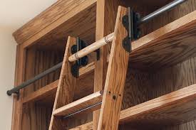 Rolling Library Ladder Making It Lovely Choose from a fantastic selection of ladders and hardware to create your dream rolling ladder or hook over ladder for your home.