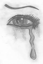 Add a smaller drop down as if it were choppy. Drawing Eye Drawing Closed Eye Drawing Crying Eye Drawing