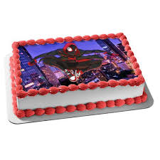 Last minute birthday gift · overnight shipping Spider Man Miles Morales Personalized Birthday Edible Frosting Image 1 4 Sheet Cake Topper Abpid22004 Walmart Com Walmart Com