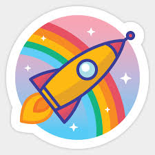 Rocket is an intelligent alien resembling an anthropomorphic raccoon with expert marksmanship and is a. Cartoon Rocket Rocket Sticker Teepublic