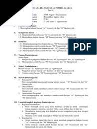 2 x 3 jp (2 pertemuan). Rpp Pai Smp Kelas 7 Smt 1 Pdf