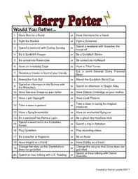 Harry Potter Free Would You Rather Questions Harry Potter Free Harry Potter Classes Harry Potter Classroom