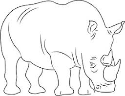 Ausmalbild Nashorn Im Zoo In 2020 Ausmalen Ausmalbilder Tiere Zootiere