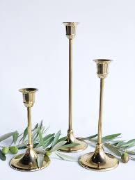 Display your taper candle within this elegant copper plated metal taper candle holder. Gold Taper Candle Holders Elan Flowers