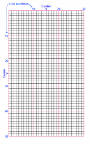 More Printable Graph Paper For Cross Stitch This One Has