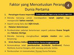 Sebelum terjadinya perang dunia i, beberapa negara di eropa memang sudah mengalami pertentangan, seperti pertentangan antara inggris dan jerman dalam bidang industri. Bp Home Tutor Sejarah Tingkatan 4 3 2 Latar Belakang Facebook