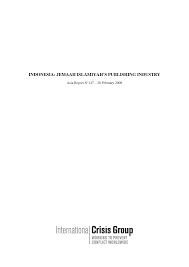 INDONESIA: JEMAAH ISLAMIYAH'S PUBLISHING INDUSTRY