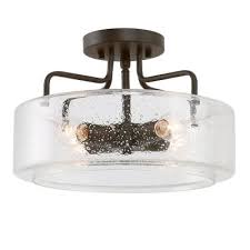 Get it as soon as thu, mar 4. Seeded Glass Farmhouse Flush Mount Lights Lighting The Home Depot