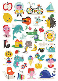 Abc Poster Stickers By Helen Dardik Helen Dardik Illustration Alphabet Illustration Illustration