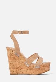 Pool Party Wedge In Light Taupe Get Great Deals At Justfab