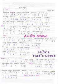 Not Angka Lagu Cant Help Falling In Love