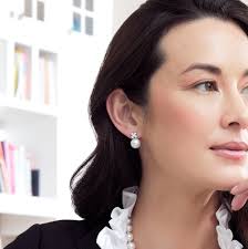 Pearl And Diamond Studs Pearl Earrings