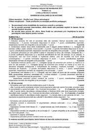 În opinia mea, lectura ajută orice. Barem Limba RomanÄƒ Bacalaureat 2021 Rezolvarea Subiectelor A Fost PublicatÄƒ Pe Edu Ro Digi24