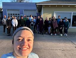 Beautiful day for a run with a big group