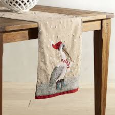 Cozy Winter Pelican Table Runner Pier 1 Imports Coastal Christmas Decor Table Runners Table Runner Diy