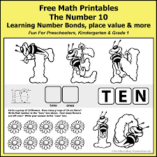 Ten black dots literature link: Free Number 10 Worksheets For Kindergarten Grade 1 Preschool