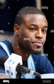 Rhode Island's Jared Terrell takes questions during an NCAA men's college  basketball tournament news conference, Friday, March 16, 2018, in  Pittsburgh. Rhode Island faces Duke in a second-round game