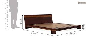 Buy Melisandre Low Floor Double Bed King Size Mahogany Finish Online In India Wooden Street In 2020 Double Beds King Beds Wooden Street