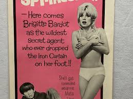 1964 A Ravishing Idiot Insert Movie Poster 14 x 36 Brigitte Bardot, Anthony  Perk