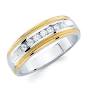 Profile Picture of Ostbye 14k White & Yellow Gold Men's Diamond Wedding Bandon Google