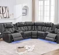 Amazon.com: Power Reclining Sectional Couch with Bass ...