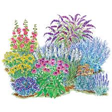 No Fuss Sun Loving Garden Plan In 2020 Flower Garden Plans Flower Garden Design Perennial Garden Plans
