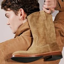 Sunset Roper Lucchese Shane Roper Boots HOT Sunset Suede Mens Suede Roper  Boots Suede Roper Boots