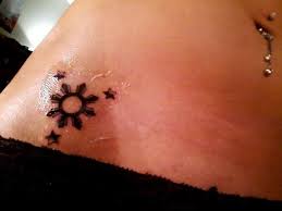 My Tattoo Of The Philippines Flag S Stars Sun Done In Nov 11 Filipino Tattoos Tattoos Philippines Tattoo