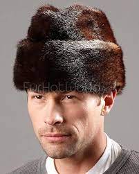 Mahogany Mink Russian Cossack Hat For Men Cossack Hat Winter Hats For Men Fur Hat Men